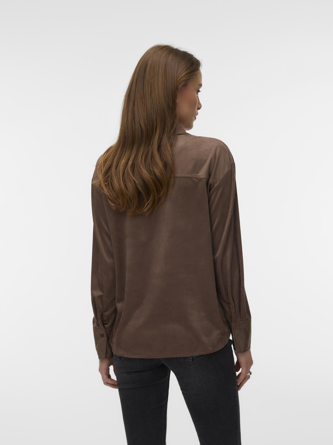 VMKATTY Shirt - Fossil - VERO MODA & VILA Bergvik